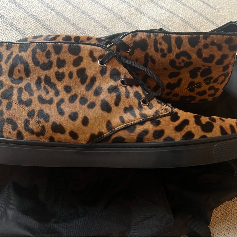 Dolce & Gabbana Leopard Chukka Boots